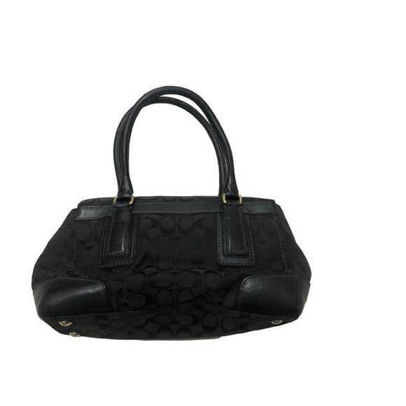 Coach Hampton Signature Carry All Tote Handbag Black D0773 11062 - Picture 2 of 7